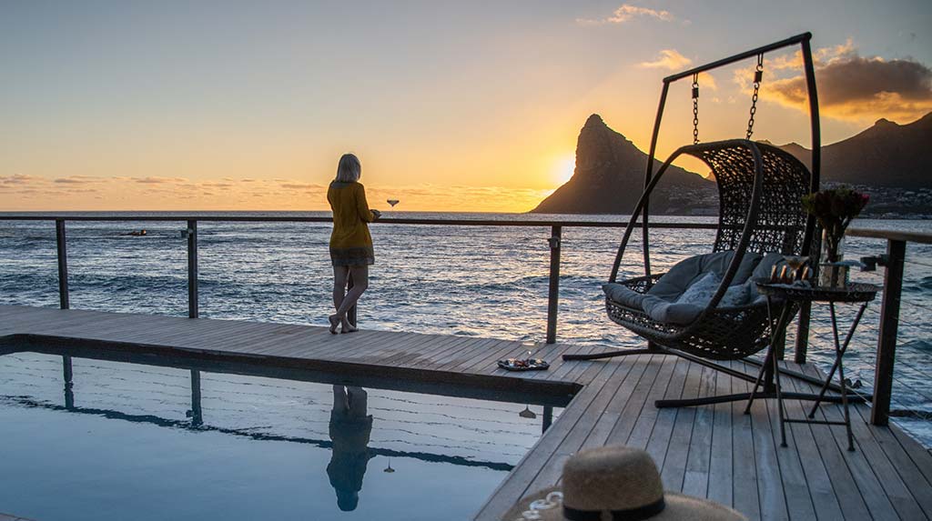 Sunset view over Tintswalo Atlantic