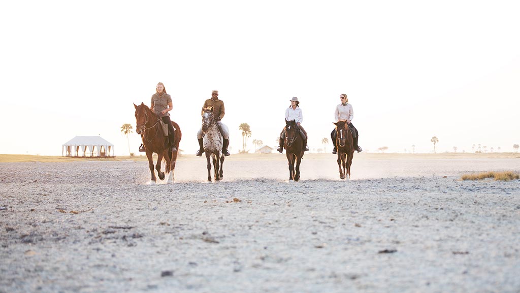 Horseback riding in Botswana