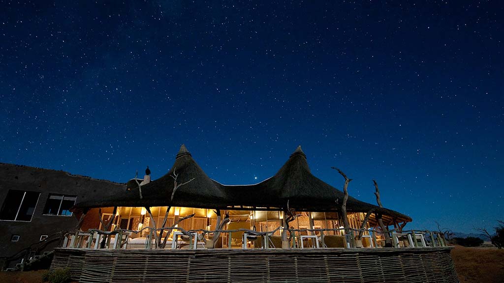 Main dining area at Little Kulala Lodge