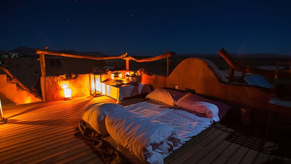 Star beds at Little Kulala Lodge