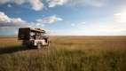 Game drive vehicle at Singita Faru Faru lodge