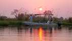 Sunsetting over the Okavango Delta, Vumbura Plains