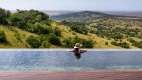 View from a pool at Singita Sasakwa